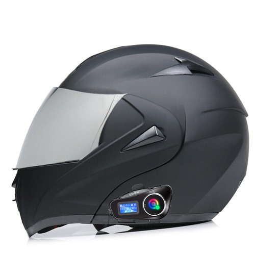 Bluetooth Intercom Headset Motorcycle Motocross Racing Flip Up Motorbike Helmets - Picture 16 of 20