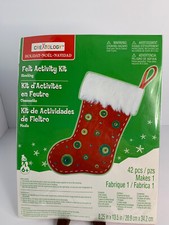 Creatology Kit Christmas Holiday Stocking Felt Activity 8.25" x 13.5" NEW IN PKG