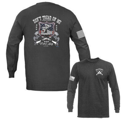 Defend Liberty Don't Tread on Me 2nd Amendment Constitution Gun Long Sleeve