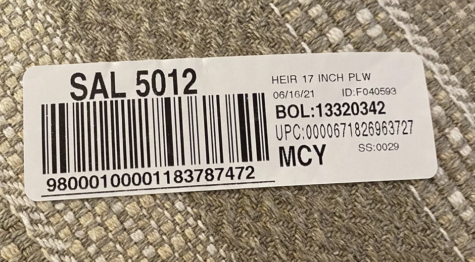 Siscovers Heirloom Farmhouse “16in X 16in”  Decorative Pillow ~ Med Beige 🖤 - Image 4 of 4