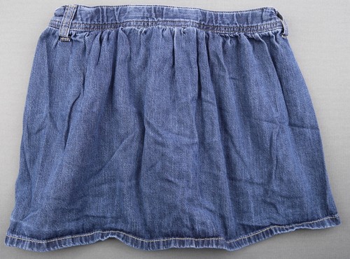 Girl's 2011 Old Navy Pleated Button Front Jean Mini Skirt Size L (25 Waist) - Picture 6 of 6