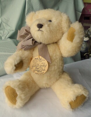 Vintage Artist Bear Graham Gridley 1984 16'' Mary D Olsen Gorgy Mint w Tag 2978