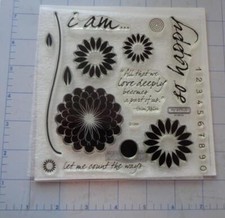 CTMH Close to My Heart SPRING Acrylix Stamp Set Scrapbooking Card