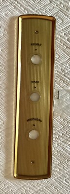 RCA ORTOPHONIC RECORD PLAYER FACEPLATE TREBLE BASS LOUDNESS