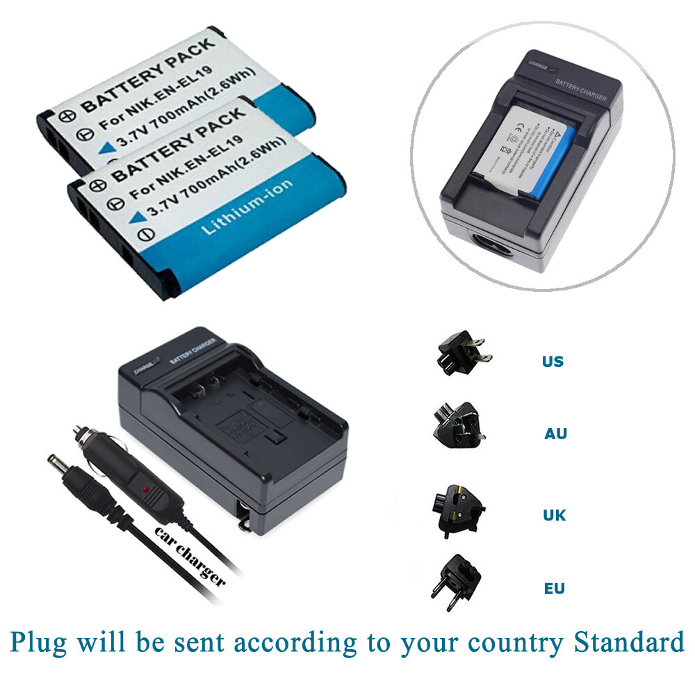 2x Battery for Nikon COOLPIX S6400 S6500 S6600 S6700 S6800 S6900