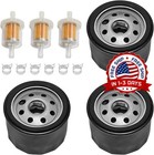 Filtro de aceite de repuesto para motor de ciclo, juego de 3, acero inoxidable