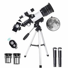 F30070 Astronomical Telescope with Tripod Space Observation 20mm Refractor Mount