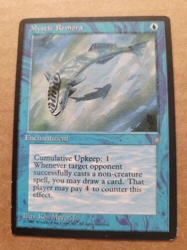 MTG Mystic Remora Ice Age Magic 1995 Blue English (Meyer) PLAYED BULK DISCOUNT