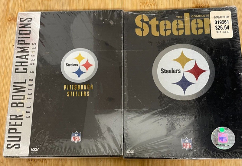 PITTSBURGH STEELERS SUPER BOWL NFL CHAMPIONS 4 DVD SET COMPLETE SET UNOPENED
