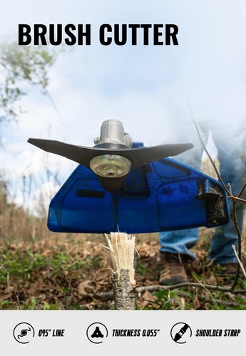 WILD BADGER POWER 52cc Weed Eater/Wacker Gas Powered, 3 in 1 String Trimmer/Edge - Picture 5 of 6