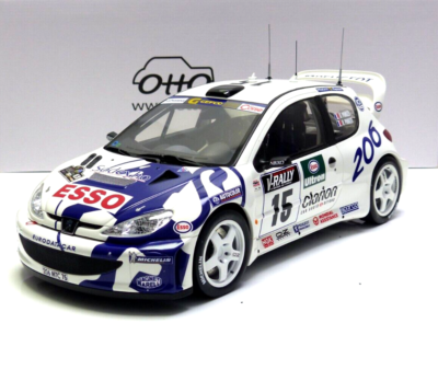 Miniature 1/18 206 WRC des Freres Panizzi - Modélisme