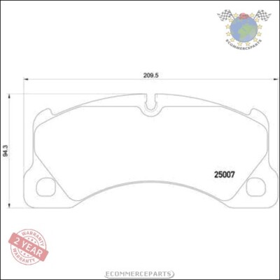 Kit Bremsbeläge Brembo Vorderachse für PORSCHE PANAMERA CAYENNE MACAN VW TOUAR D