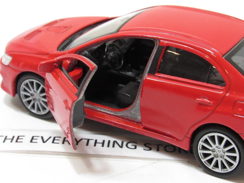 WELLY MITSUBISHI LANCER EVOLUTION X RED 4.75 INCHES LONG FREE SHIP - Image 4 of 4