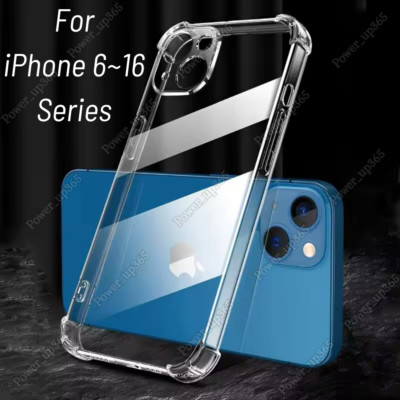 Wholesale Shockproof Clear Phone Case Cover For iPhone 16 15 14 13 12 11 X 8 7 6