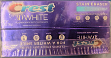 2pk Crest 3D White Stain Eraser Icy Clean Mint Toothpaste 3.5oz BB: 6/24