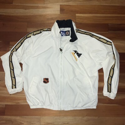 Vtg 90s Pro Player Men's 2XL NHL Jacket Pittsburgh Penguin