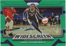 2022 Panini Prizm WNBA #9 Arike Ogunbowale Widescreen Prizms Green