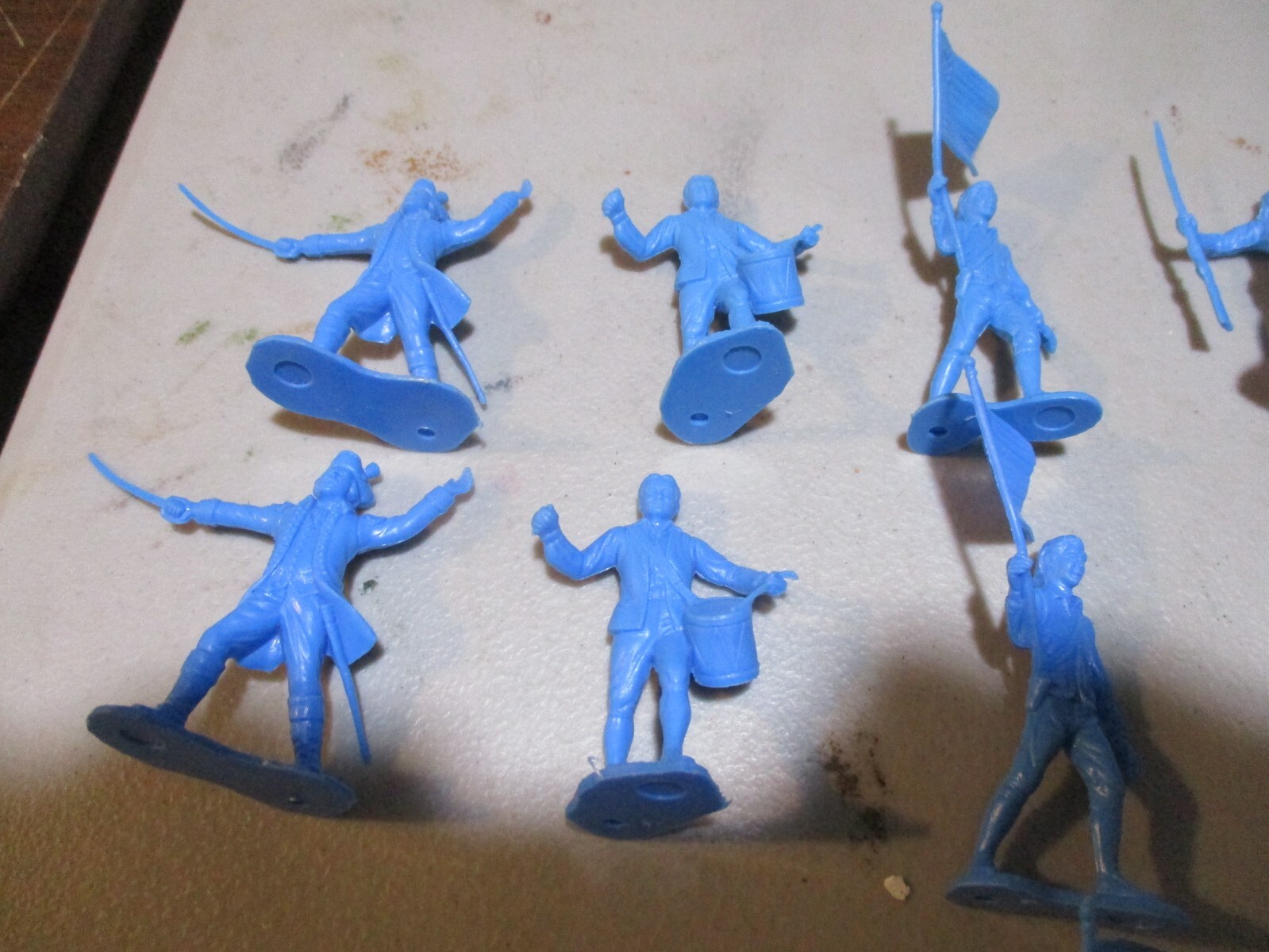 MARX Toys 1/32nd scale recast AWI Colonial Infantry figure lot eBay