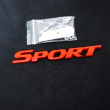 1x Red Matte SPORT Metal Front Grille Emblem Badge V8 Diesel 4WD Fender Tailgate