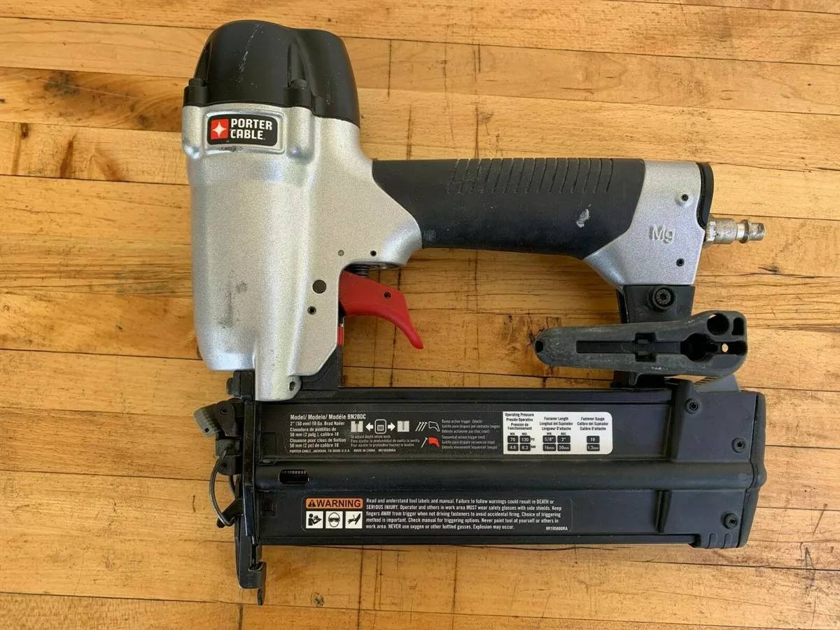 Porter Cable 18 Ga. 2 in. Brad Nailer with Case and Manual eBay