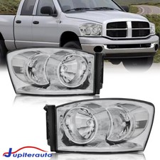 For 2006-2009 Dodge Ram 1500 2500 3500 Chrome Housing Clear Corner Headlight For 2006-2009 Dodge Ram 1500 2500 3500 Chrome Housing Clear Corner Headlight