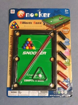 Mini Billiard Snooker Toy Set Eltern Kind Interaction Spiel Game - Neu In OVP 