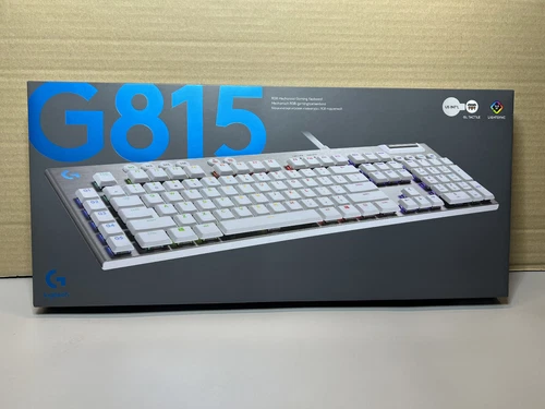 Logitech G815 LIGHTSYNC RGB Tactile GL Gaming-Tastatur USB US QWERTY in WEISS !