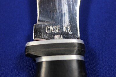 VINTAGE CASE XX USA 223-5 HUNTING KNIFE WITH CASE XX LEATHER