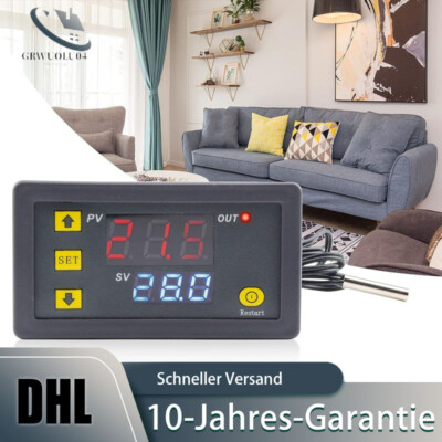 12V 24V 230V LED Digitaler Temperature Controller Thermostat Control Switch