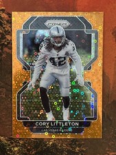 2021 Panini Prizm Orange Disco Parallel Cory Littleton #183 - Raiders