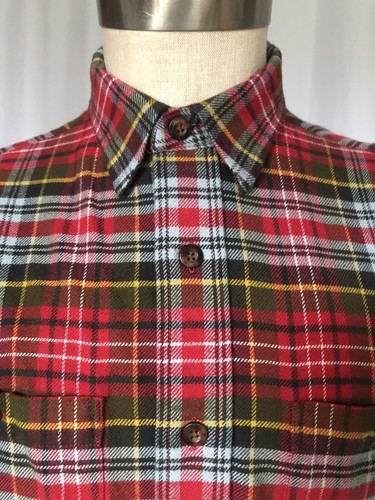 Camicia di flanella PENDLETON da uomo cotone a quadri rossi, piccola - Foto 5 di 8