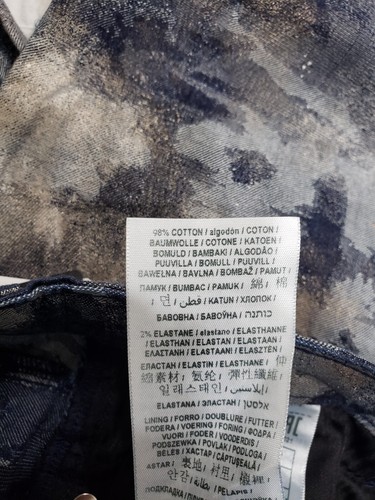 Guess Women's 1981 Metallic Floral Skinny Jeans Heze Size 28 - Picture 10 of 12