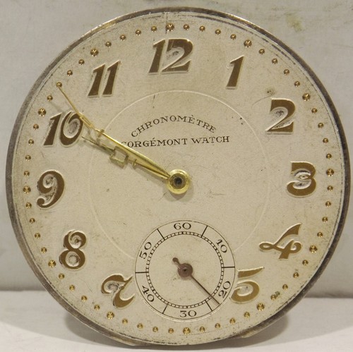 altes Taschenuhrenwerk Chronometre Corgemont watch Dm.45mm Bastlerwerk - Bild 2 von 4