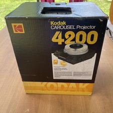 Kodak Carousel 4200 Slide Projector Fully Functional Tested Working W/Remote
