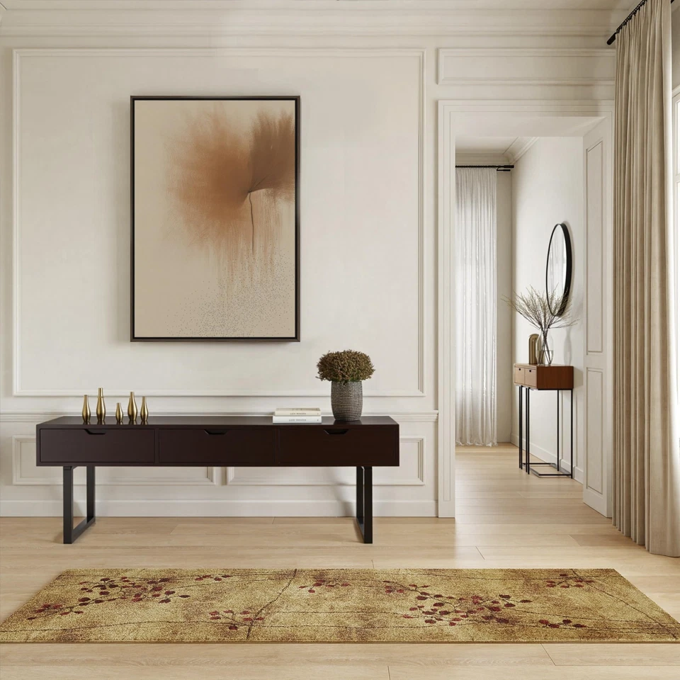 Alfombra Nourison Somerset Rustic Latte 2'3'' x 8', Fácil Limpieza, Sin Sheddi... Foto 3 de 4