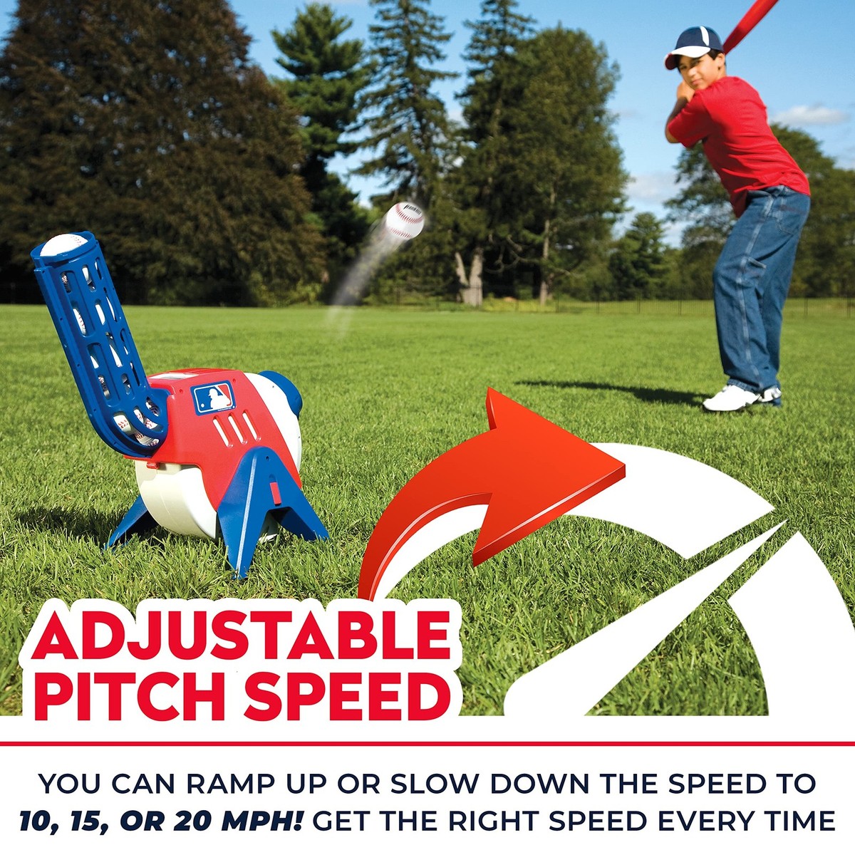 Franklin Sports Kids Baseball Pitching Machine Pop A Pitch Baseball Batting New | eBay