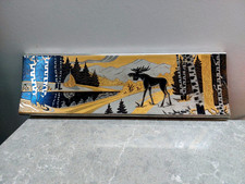 Ancienne plaque d'art en métal doré Zlatoust 1976 signée art mural...