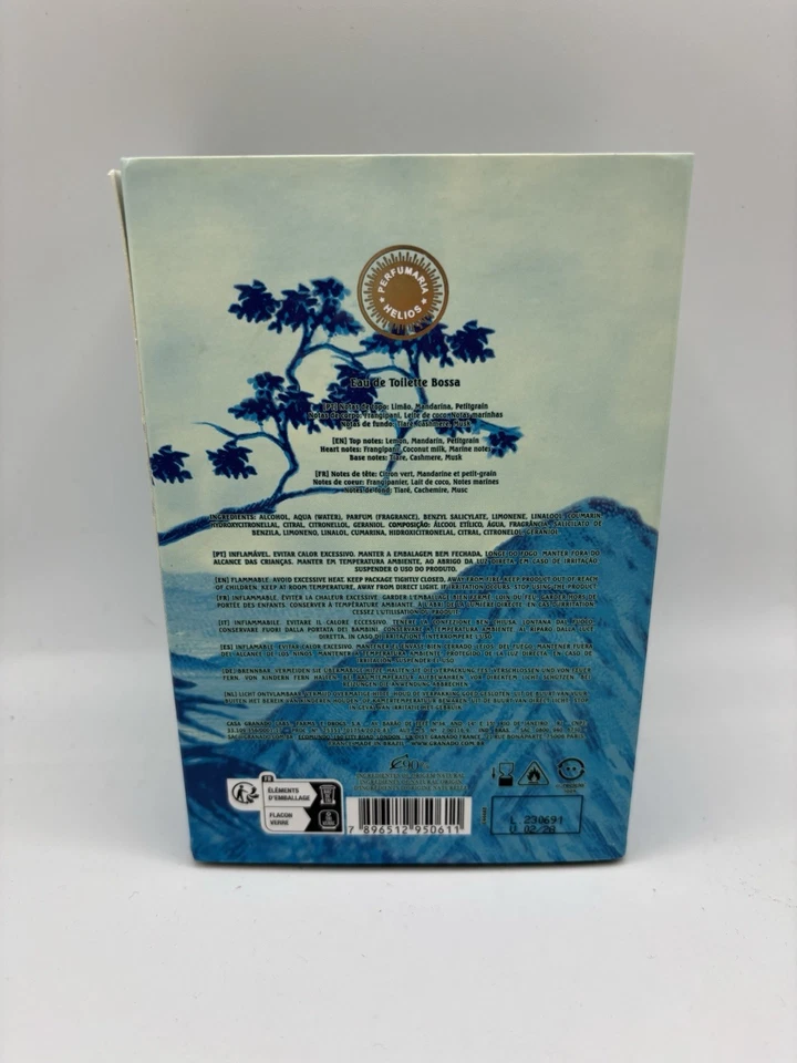 Granado Bossa Eau de Toilette 100 ml Perfume Brasil Fragancia Fresca Floral Cítrica Foto 2 de 4