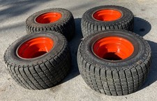 Used 33x15.50-16.5 Heavyduty Bobcat Turf Skid Steer Tiresrims For Bobcat A300