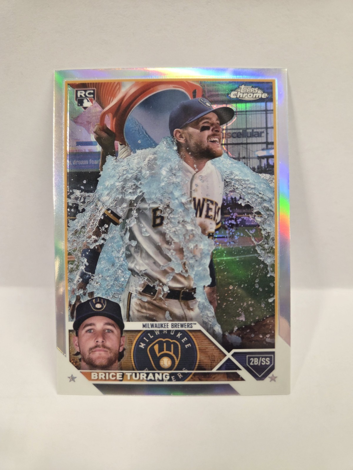 2023 Topps Chrome Update Series Image Variation Brice Turang #USC119 (RC) Rookie