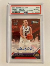 2023 Bowman U Now Hailey Van Lith March Madness Auto Red /10 FIRST on Print