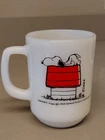 Vintage 1958 Snoopy Peanuts Mug Anchor Hocking Fire King I'm Allergic To Morning