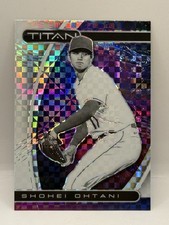 Shohei Ohtani 2021 Chronicles TITAN Checked Prizm Holo Xfractor Parallel #6  (C)