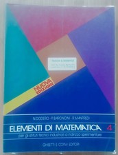 Elementi di matematica 4 Dodero Baroncini Manfredi Ghisetti Corvi editori