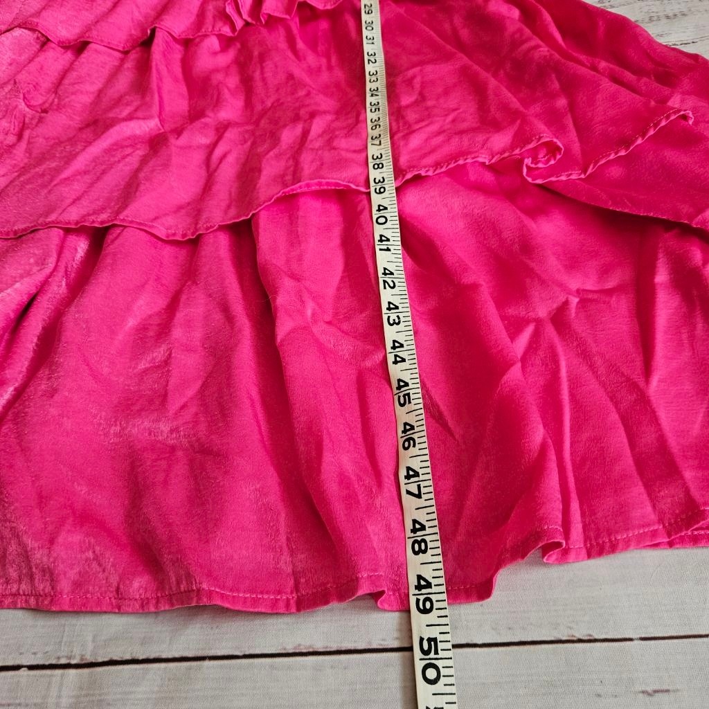 Lulus Hot Pink Tiered V-neck Sleeveless Maxi Dress Womens XL NWT | eBay
