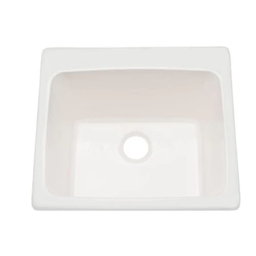 New PROFLO PFALS2522WH 25 Drop In or Undermount Single Basin Acrylic Laundry Sin - Picture 1 of 2