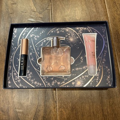 Lancome Idole L' Eau De Parfum EDP Perfume, Mascara, Juicy Tube Gift Set NEW