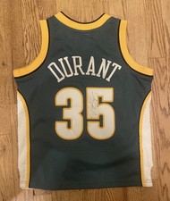 Kevin Durant Signed Seattle Sonics Jersey Youth S