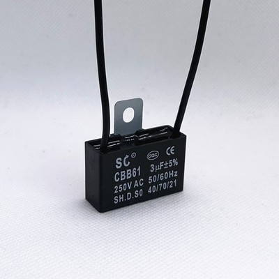 CBB61 3mfd 3uf 3.0uf 250V VAC Fan MOTOR START Capacitor 2 WIRES US STOCK