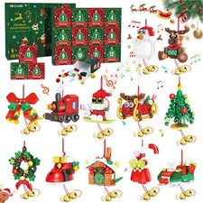 Christmas Advent Calendar 2026 - 12 Model Building Set, Ornaments, Countdown Toy